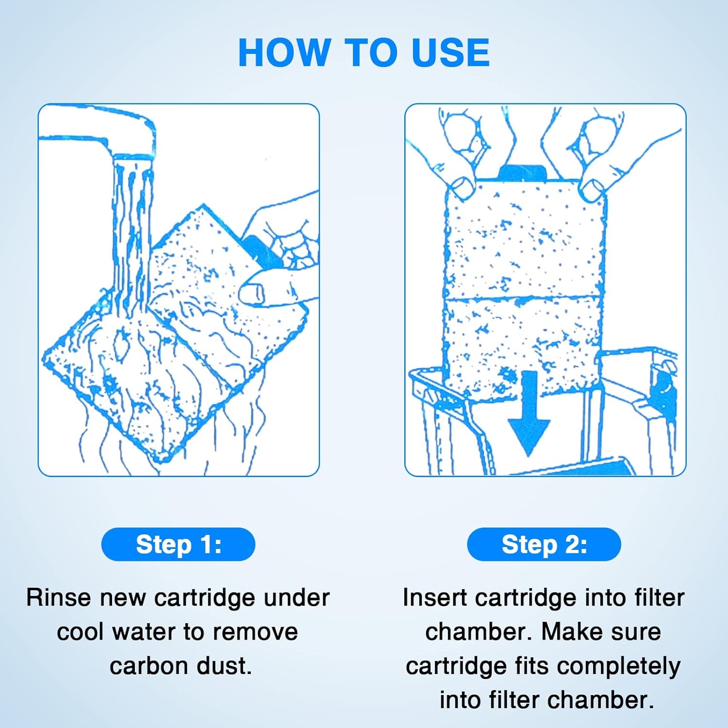 6 Packs PF-S Filter Cartridge for PF10 Power Filters, Only Fit to Model PF10 Power Filters