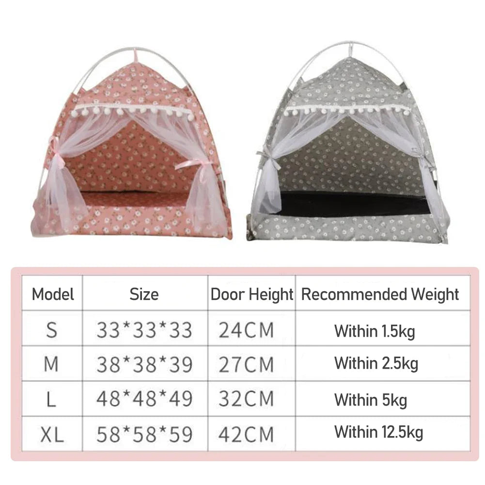 Foldable Pet Tent Bed House Cozy Products for Pet Accessories Nest Comfy Calming Cat Beds for Small Dogs Chihuahua Tent Hammock