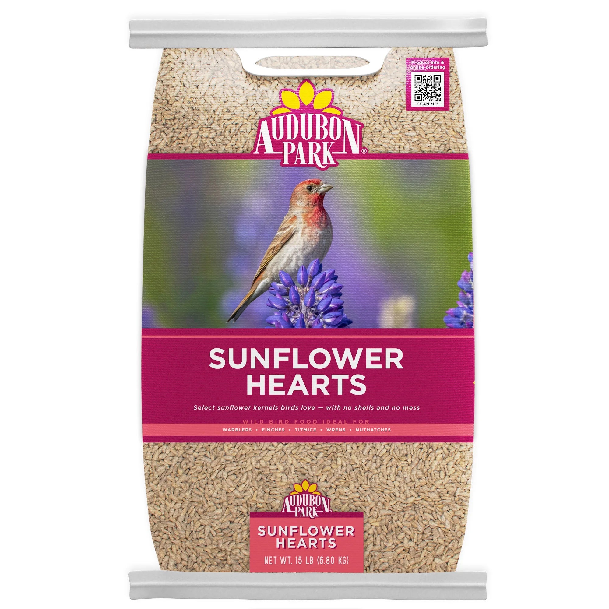 Sunflower Hearts Dry Wild Bird Food, 15 Lb. Bag