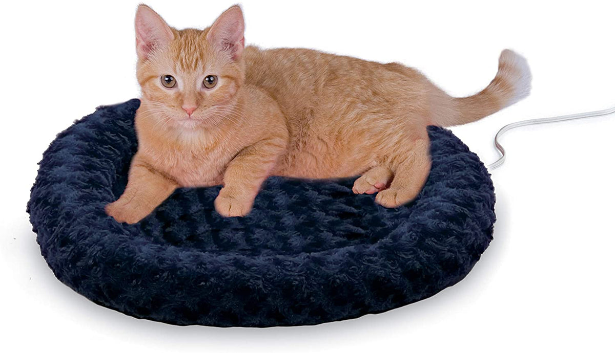K&H Heated Cat Bed, Thermo-Kitty Fashion Splash Indoor, Safety Listed