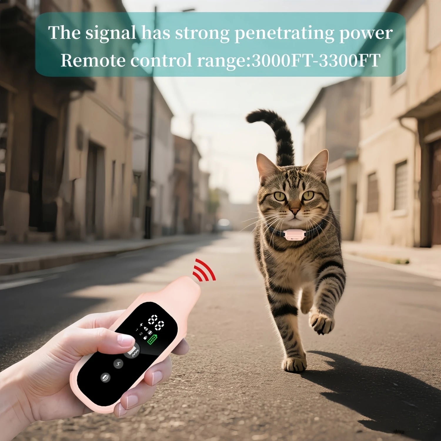 800Mm Cat Training Collar,Cat Shock Collar with Remote ,Cat Stop Meowing Collar, Cat Remote Control Collar Pet Products