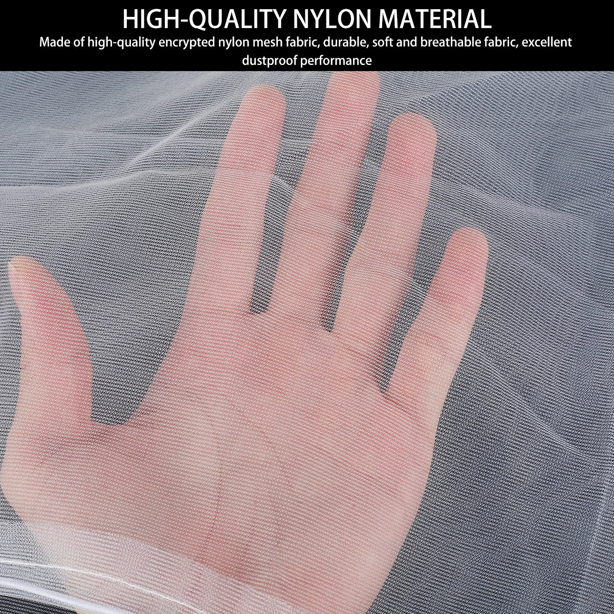 Universal Bird Cage Cover Shell Skirt Net Parrot Nylon Mesh Guard Net Cover Airy Cage Net Stretchy Skirt for round Square Cages