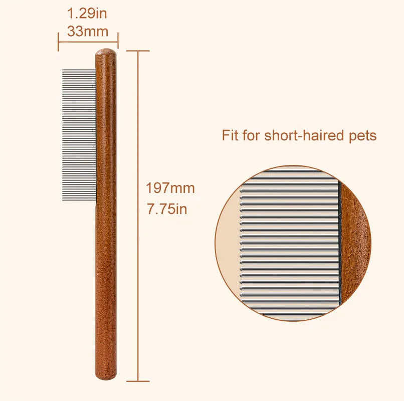Pet Flea Comb Cat Dog Comb for Fleas Ticks Removal Tools Stainless Steel Grooming Brush for Matted Long Short Hair Pets Products