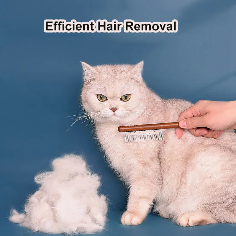 Pet Flea Comb Cat Dog Comb for Fleas Ticks Removal Tools Stainless Steel Grooming Brush for Matted Long Short Hair Pets Products