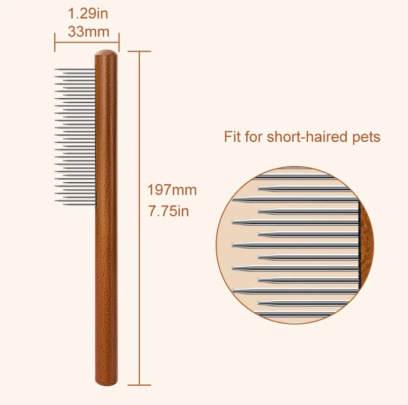 Pet Flea Comb Cat Dog Comb for Fleas Ticks Removal Tools Stainless Steel Grooming Brush for Matted Long Short Hair Pets Products
