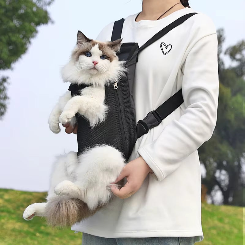 Pet Cat Dog Carrier Backpack Mesh Camouflage Outdoor Travel Products Adjustable Cat Dog Carrier Bag Pet Double Shoulder Backpack