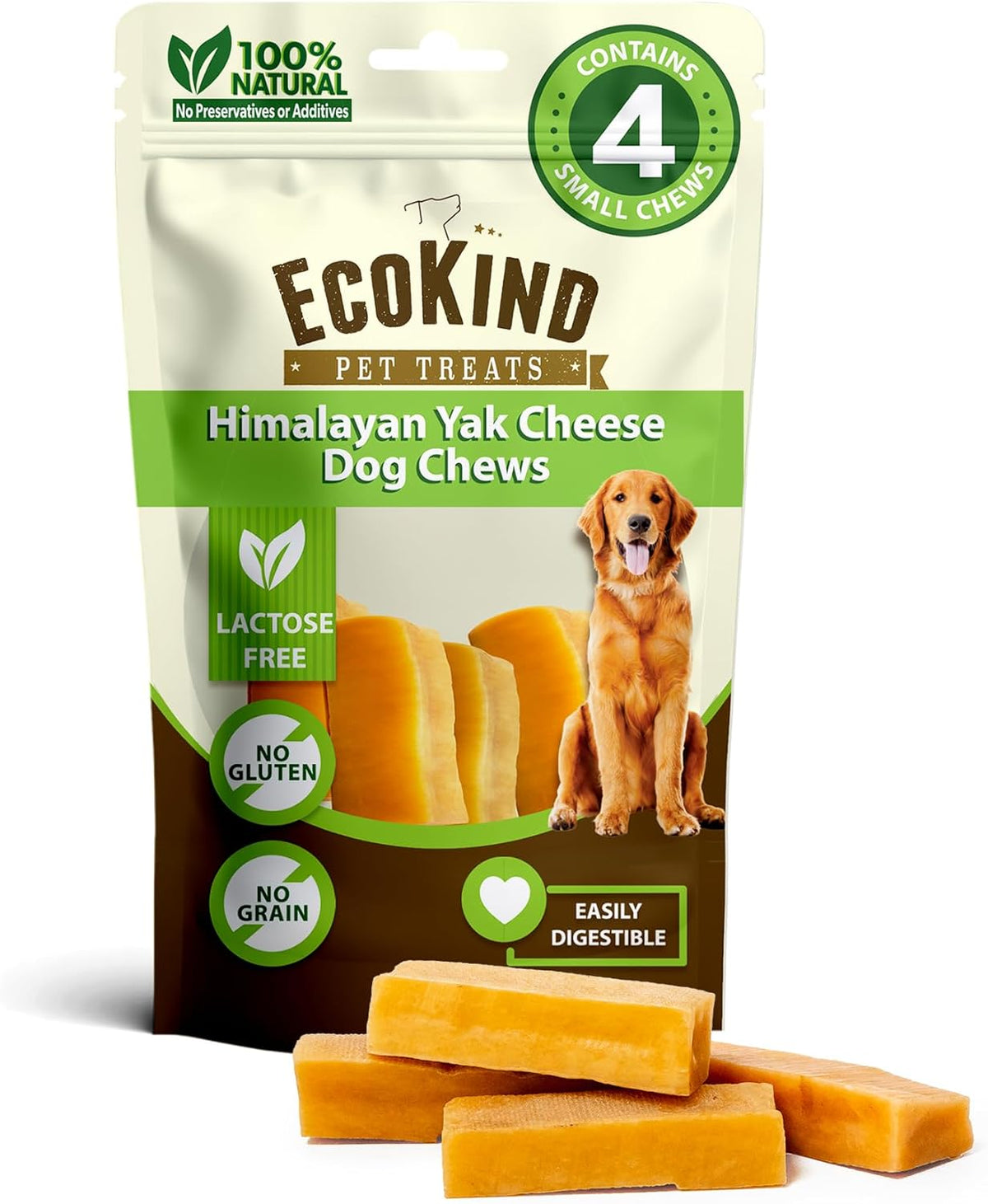 Gold Yak Chews for Small Dogs