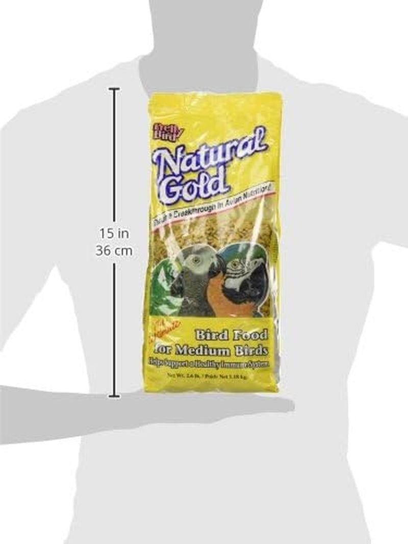 Natural Gold Medium Bird Food, 2.6 Lb.