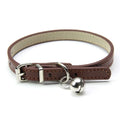Cute Leather Cat Collar with Bell Safety Puppy Necklace Collars for Cat Small Dog Kitten Chihuahua Accessories Pet Products