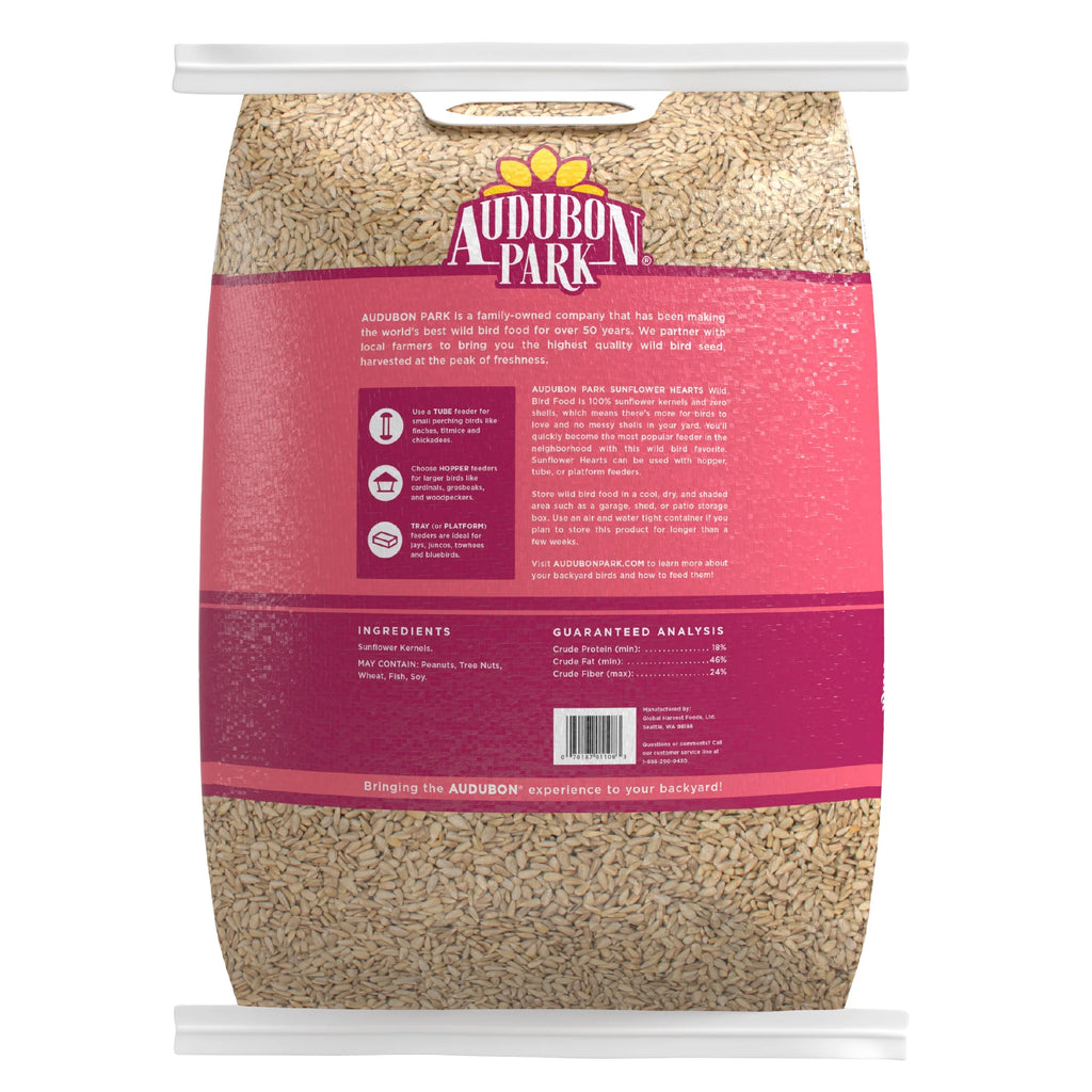 Sunflower Hearts Dry Wild Bird Food, 15 Lb. Bag