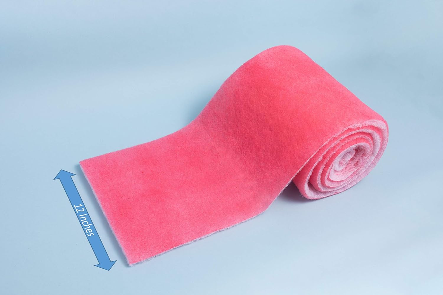 Pond & Aquarium Filter Media Pads for Saltwater and Freshwater | Premium Authentic Pinky Filter Floss for Fish Tanks and Ponds (12" X 120" - 3 Pack - 30 Feet Total)