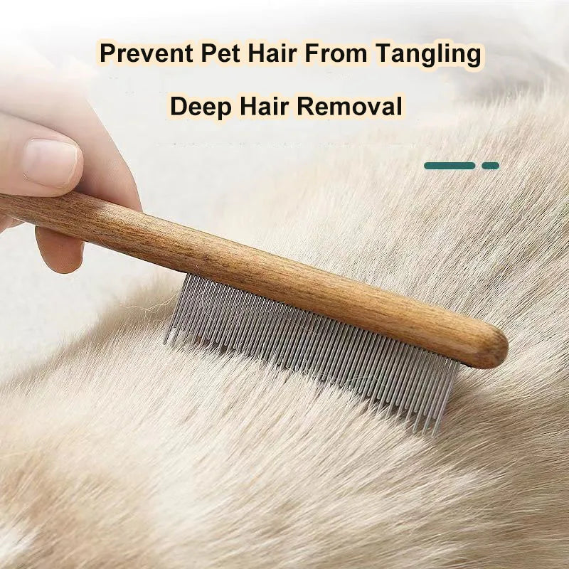 Pet Flea Comb Cat Dog Comb for Fleas Ticks Removal Tools Stainless Steel Grooming Brush for Matted Long Short Hair Pets Products