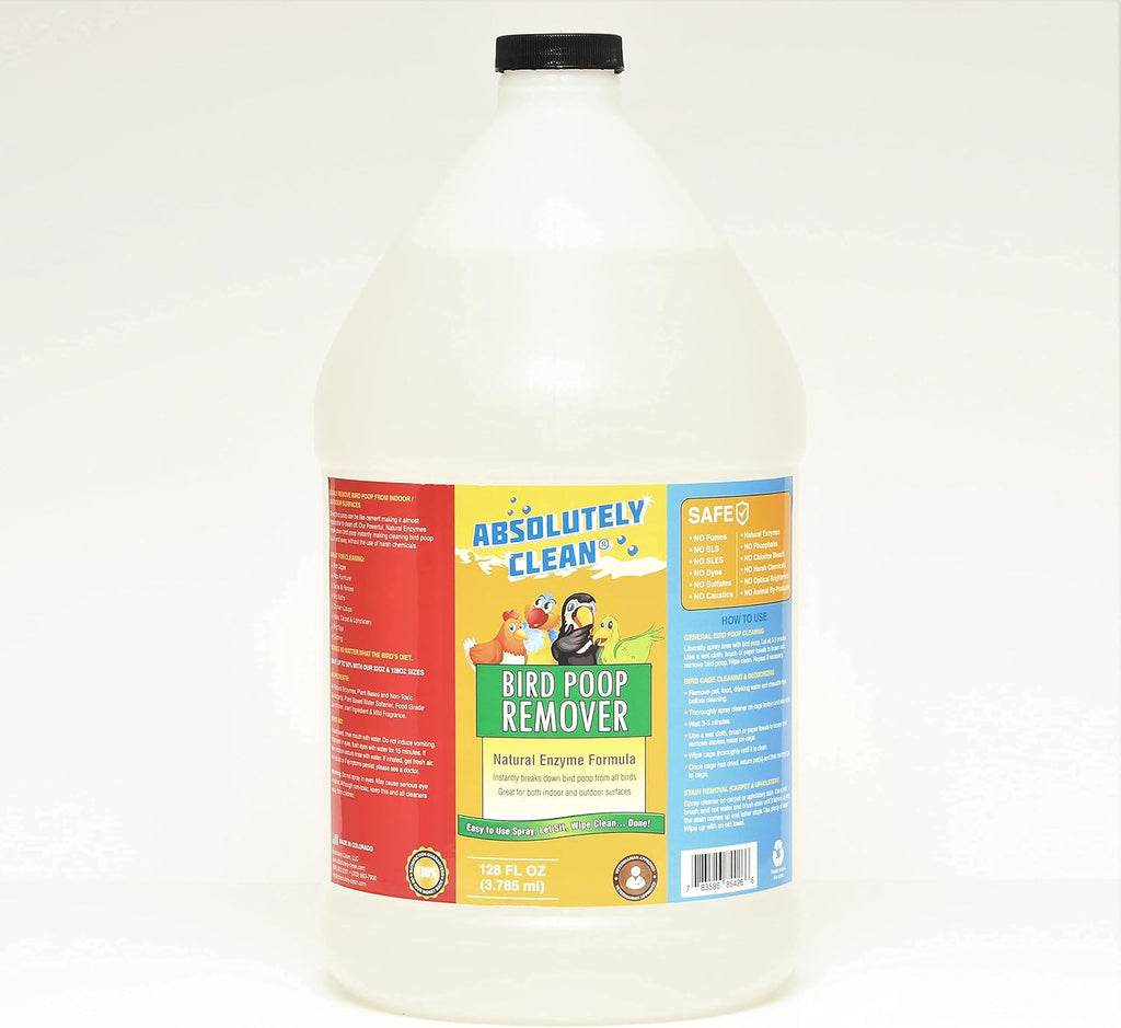 Amazing Bird Poop Remover - Just Spray/Wipe - Safely & Easily Removes Bird Messes - Use Indoor/Outdoor - Made in the USA