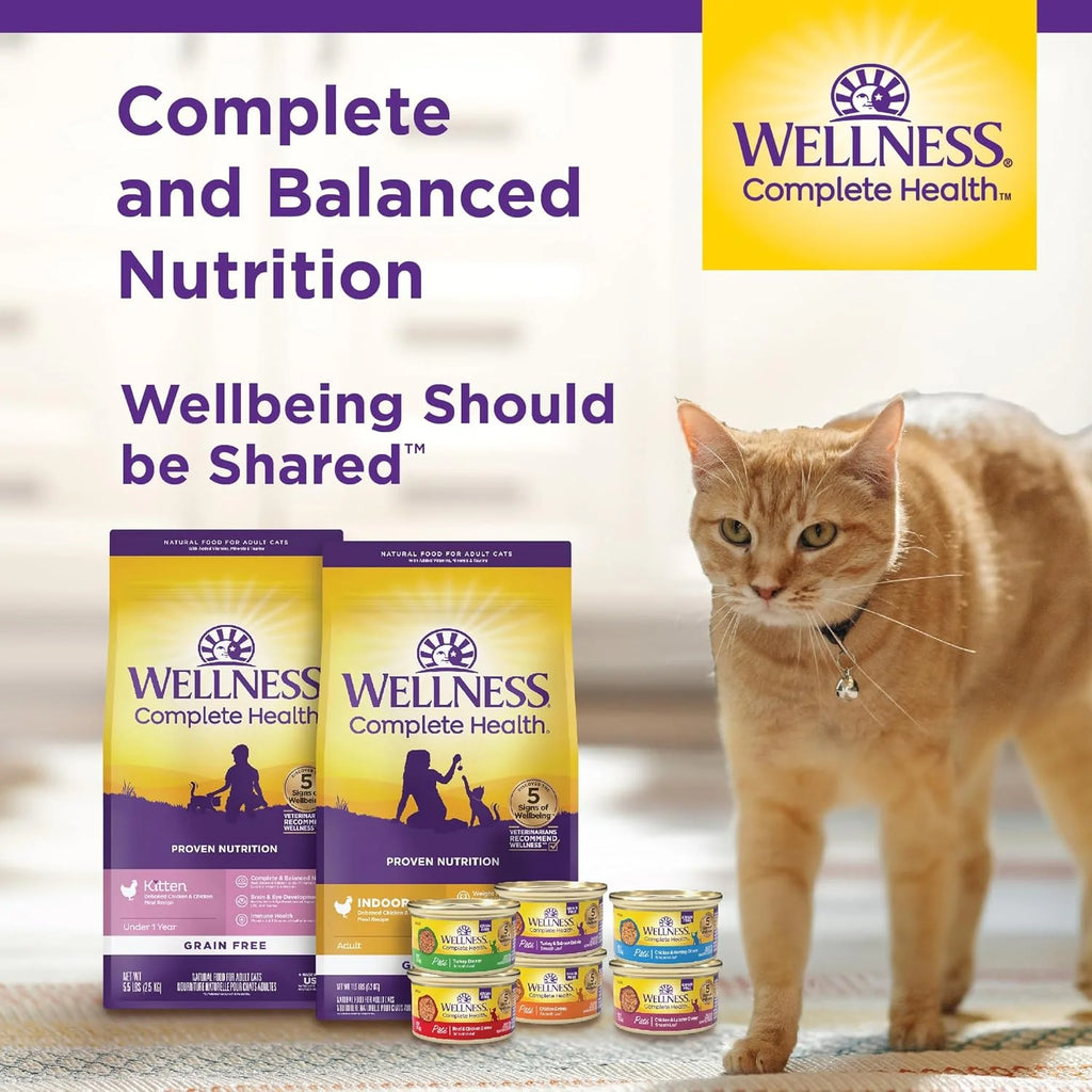 Complete Health Adult Dry Cat Food for Indoor Cats, Grain Free, Natural, Chicken & Chicken Meal